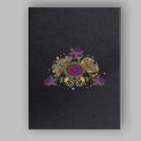 Dark Botanical Butterfly Floral Mandala Illustration Canvas Wall Art Print Decor Picture Ready to Hang