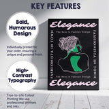 Elegant Fashionista Line Art Portrait Typography Canvas Wall Art Print Decor Picture Ready to Hang