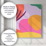 Abstract Colour Block Organic Shapes Modern Minimalist Canvas Wall Art Print Decor Picture Ready to Hang