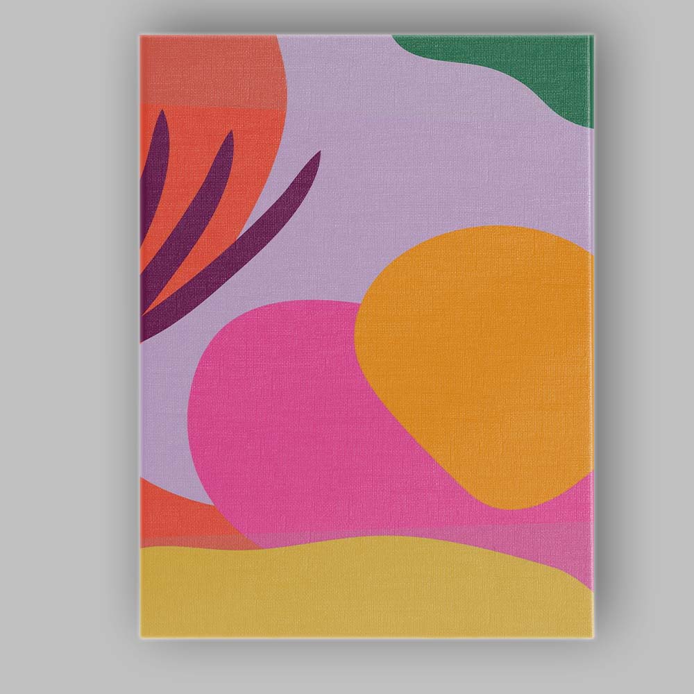 Abstract Colour Block Organic Shapes Modern Minimalist Canvas Wall Art Print Decor Picture Ready to Hang