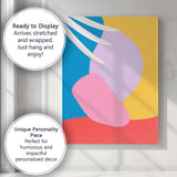 Abstract Colour Block Organic Shapes Minimalist Modern Canvas Wall Art Print Decor Picture Ready to Hang