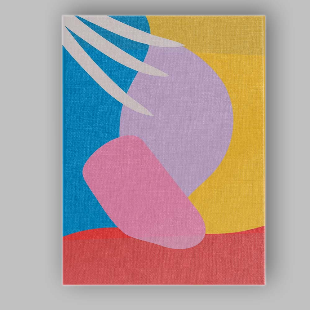 Abstract Colour Block Organic Shapes Minimalist Modern Canvas Wall Art Print Decor Picture Ready to Hang