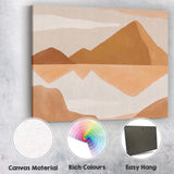 Minimalist Desert Mountain Landscape Abstract Canvas Wall Art Print Decor Picture Ready to Hang