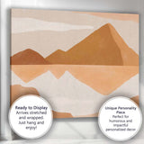 Minimalist Desert Mountain Landscape Abstract Canvas Wall Art Print Decor Picture Ready to Hang