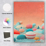 Pastel Fantasy Planet Landscape Dreamscape Surreal Canvas Wall Art Print Decor Picture Ready to Hang