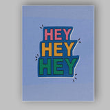 Colourful Hey Typography Motivational Quote Graphic Canvas Wall Art Print Decor Picture Ready to Hang