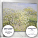 Soft Spring Blossom Orchard Landscape Impressionist Canvas Wall Art Print Decor Picture Ready to Hang