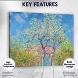 Colourful Blossoming Tree Country Garden Impressionist Landscape Canvas Wall Art Print Decor Picture Ready to Hang