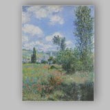 Summer Meadow Wildflower Countryside Impressionist Landscape Canvas Wall Art Print Decor Picture Ready to Hang