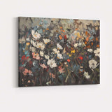 Expressive Abstract Floral Field Textured Painting Canvas Wall Art Print Decor Picture Ready to Hang