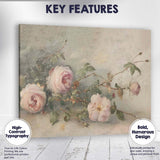 Soft Pink Rose Botanical Still Life Painting Canvas Wall Art Print Decor Picture Ready to Hang