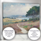 Coastal Heathland Path Scenic Landscape Painting Canvas Wall Art Print Decor Picture Ready to Hang