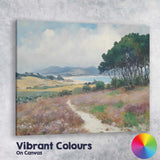 Coastal Heathland Path Scenic Landscape Painting Canvas Wall Art Print Decor Picture Ready to Hang