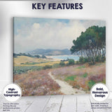 Coastal Heathland Path Scenic Landscape Painting Canvas Wall Art Print Decor Picture Ready to Hang