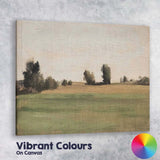 Minimalist Rustic Countryside Field Landscape Canvas Wall Art Print Decor Picture Ready to Hang