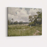Wildflower Meadow Country Path Soft Impressionist Landscape Canvas Wall Art Print Decor Picture Ready to Hang
