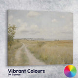 Tranquil Coastal Meadow Path Minimalist Countryside Landscape Canvas Wall Art Print Decor Picture Ready to Hang