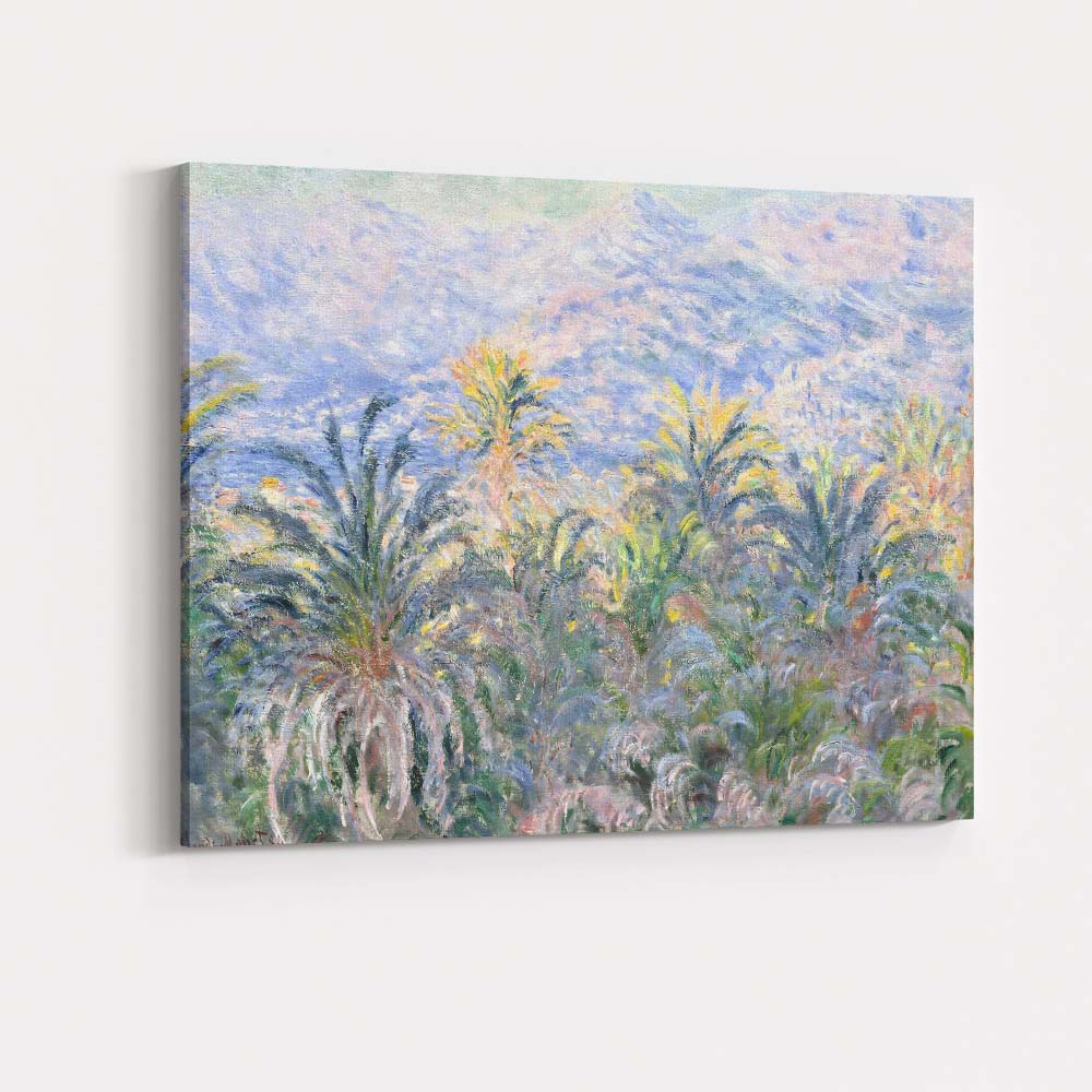 Pastel Tropical Palm Grove Impressionist Exotic Botanical Landscape Canvas Wall Art Print Decor Picture Ready to Hang