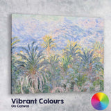 Pastel Tropical Palm Grove Impressionist Exotic Botanical Landscape Canvas Wall Art Print Decor Picture Ready to Hang