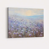 Dreamy Lavender Wildflower Meadow Pastel Landscape Canvas Wall Art Print Decor Picture Ready to Hang