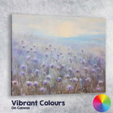 Dreamy Lavender Wildflower Meadow Pastel Landscape Canvas Wall Art Print Decor Picture Ready to Hang