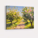 Spring Blossom Orchard Country Path Impressionist Canvas Wall Art Print Decor Picture Ready to Hang