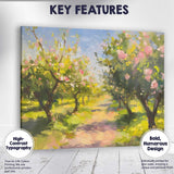 Spring Blossom Orchard Country Path Impressionist Canvas Wall Art Print Decor Picture Ready to Hang