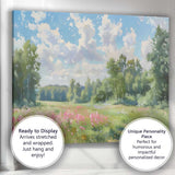 Fresh Spring Meadow Woodland Wildflower Landscape Canvas Wall Art Print Decor Picture Ready to Hang