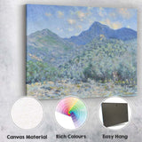 Blue Mountain Valley Impressionist Landscape Scenic Nature Canvas Wall Art Print Decor Picture Ready to Hang