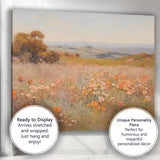 Peaceful Rolling Countryside Hills Summer Meadow Scenic Landscape Canvas Wall Art Print Decor Picture Ready to Hang