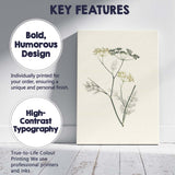 Minimal Botanical Wild Fennel Herb Illustration Canvas Wall Art Print Decor Picture Ready to Hang
