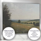 Peaceful Rolling Countryside Hills Summer Meadow Scenic Landscape Canvas Wall Art Print Decor Picture Ready to Hang