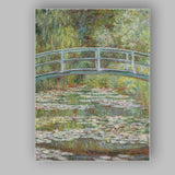Impressionist Japanese Bridge Water Lily Pond Garden Canvas Wall Art Print Decor Picture Ready to Hang
