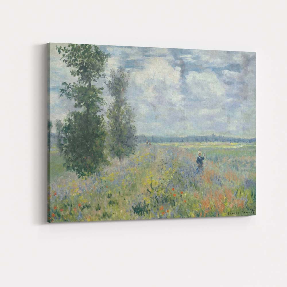 Claude Monet Wildflower Meadow Countryside Landscape Impressionist Canvas Wall Art Print Decor Picture Ready to Hang