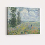 Claude Monet Wildflower Meadow Countryside Landscape Impressionist Canvas Wall Art Print Decor Picture Ready to Hang