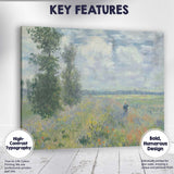 Claude Monet Wildflower Meadow Countryside Landscape Impressionist Canvas Wall Art Print Decor Picture Ready to Hang