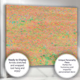 Abstract Coral Wildflower Meadow Textured Impressionist Canvas Wall Art Print Decor Picture Ready to Hang