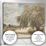 Rustic Desert Road Ancient Willow Tree Landscape Canvas Wall Art Print Decor Picture Ready to Hang