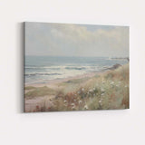 Serene Coastal Dunes Ocean Waves Impressionist Seascape Canvas Wall Art Print Decor Picture Ready to Hang