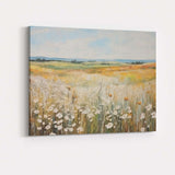 Pastel Wildflower Meadow Golden Summer Fields Landscape Canvas Wall Art Print Decor Picture Ready to Hang