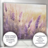 Dreamy Lavender Blossom Floral Close Up Botanical Canvas Wall Art Print Decor Picture Ready to Hang