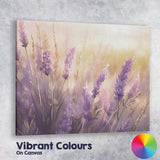 Dreamy Lavender Blossom Floral Close Up Botanical Canvas Wall Art Print Decor Picture Ready to Hang