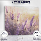 Dreamy Lavender Blossom Floral Close Up Botanical Canvas Wall Art Print Decor Picture Ready to Hang