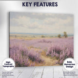 Pastel Lavender Field Country Path Rural Landscape Canvas Wall Art Print Decor Picture Ready to Hang