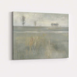 Serene Misty Wetland Reeds Tranquil Landscape Canvas Wall Art Print Decor Picture Ready to Hang