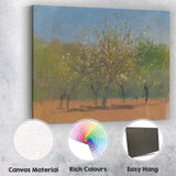 Minimalist Blossom Orchard Tree Impressionist Nature Landscape Canvas Wall Art Print Decor Picture Ready to Hang
