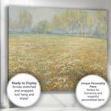 Soft Impressionist Wildflower Meadow Birch Trees Spring Landscape Canvas Wall Art Print Decor Picture Ready to Hang