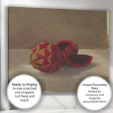 Realistic Red Dragon Fruit Tropical Still Life Canvas Wall Art Print Decor Picture Ready to Hang