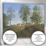 Serene Summer Meadow Country Path Trees Landscape Canvas Wall Art Print Decor Picture Ready to Hang