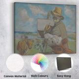 Impressionist Artist Painting Countryside Cattle Pastoral Scene Canvas Wall Art Print Decor Picture Ready to Hang